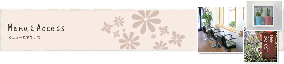 MENU&ACCESS メニュー＆アクセス